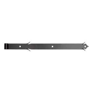 Decorative Strap Hinge for Gate Leaves 700 mm × 50 mm – Black