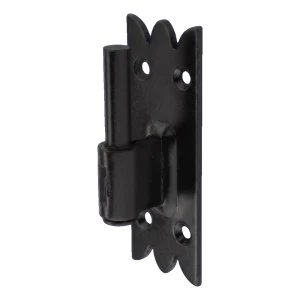 Decorative black building hook for shutters – pin ø9 mm