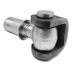 M12 Adjustable Gate Hinge with Rivnut - Galvanised Steel