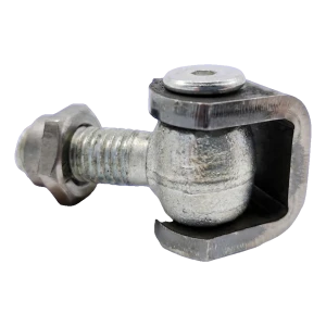 PSG adjustable hinge for rivet nut M12 – galvanised steel for gates and entrances