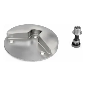 Comunello galvanised round gate stopper for swing gates ø160 mm H30