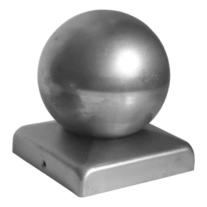 Steel fence cap with decorative ball ø 60 for 60x60 mm post – galvanised