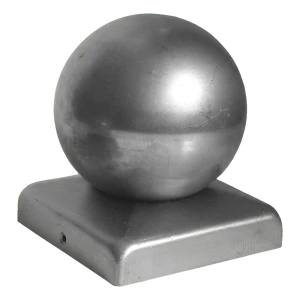 Steel fence cap with ball for 70×70 mm post