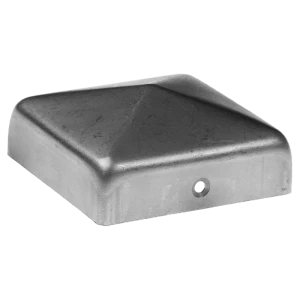 Steel envelope cap for fence post 120×120 mm – raw