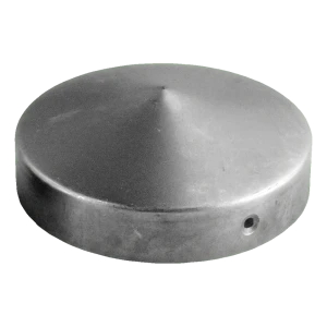Round steel cap for fence post FI 42 mm – raw