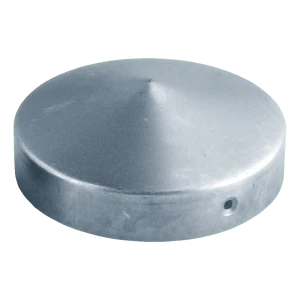 Galvanised Steel Fence Cap for Round Post Fi 48 mm