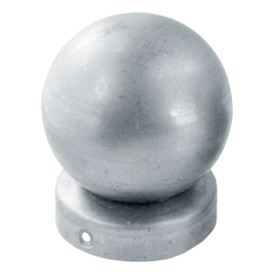Round fencing cap for post Ø 60 mm with ball Ø 60 – galvanised steel