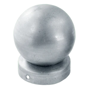 Steel fencing cap for Fi 60 mm post with Fi 80 mm ball - galvanised