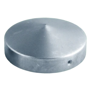 Round fencing cap for Ø 60 mm post – galvanised steel