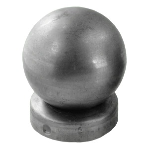 Steel fencing cap for Fi 48 mm post with decorative ball Fi 60 mm