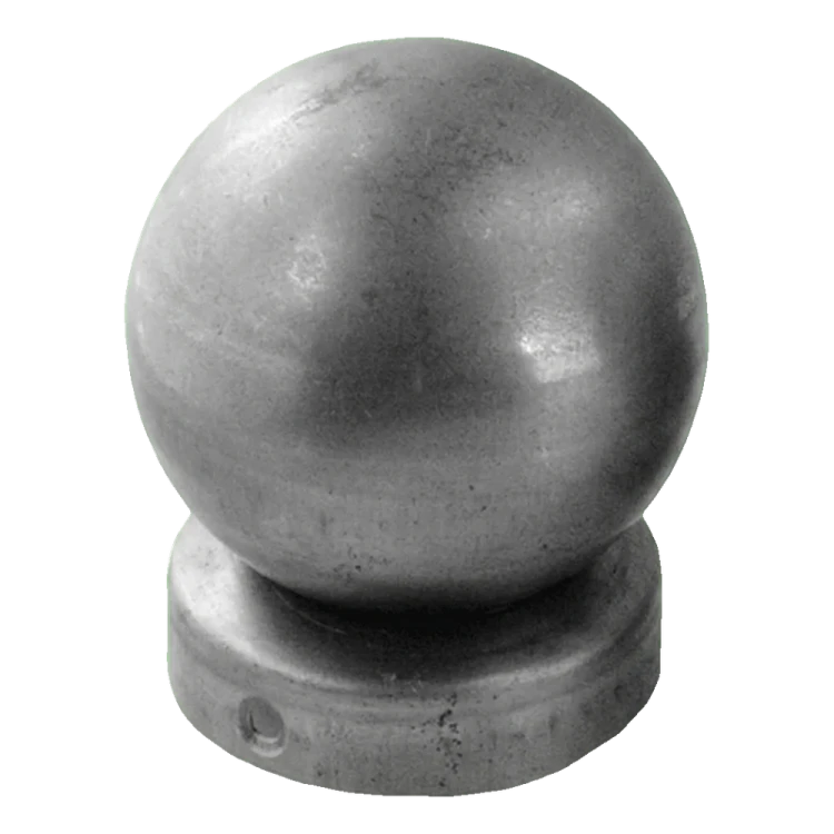 Steel fencing cap for Fi 48 mm post with decorative ball Fi 60 mm 001-591 (1)