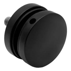 Glass point fixing 8-17.52 mm ⌀ 50/8/M10x50 AISI 304 flat system black