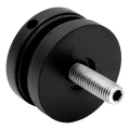Glass point fixing 8-17.52 mm ⌀ 50/8/M10x50 AISI 304 flat system black 000-505 (2)