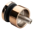 Point fixing for glass 6-12 mm fi 30/13/M8x40 AISI 304 flat system copper 000-481 (2)