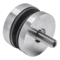 Point fixing for glass 8-17.52 mm fi 50/8/M8x45 AISI 304 flat system satin 000-477 (2)