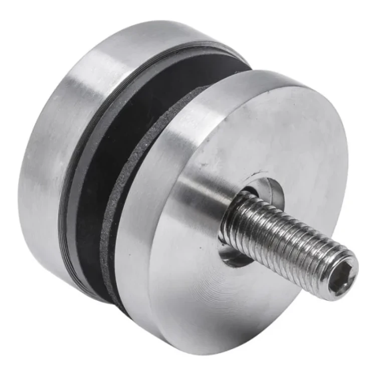 Point fixing for glass 8-17.52 mm fi 50/8/M8x45 AISI 304 flat system satin 000-477 (2)