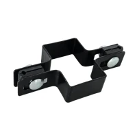 Intermediate clamp for fencing panels 60x40 black