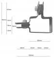 Corner bracket for fence panels 40x60mm brown GPV-700-10 (3)