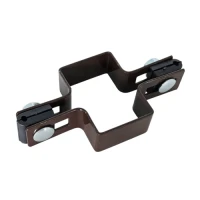 Intermediate fence panel bracket 60x40 brown