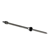 Double thread bolt (twin thread screw) - M10x300 and adapter