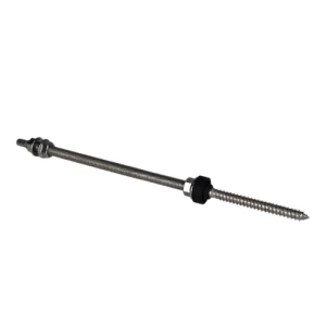 Double thread bolt (twin thread screw) - M10x300 and adapter