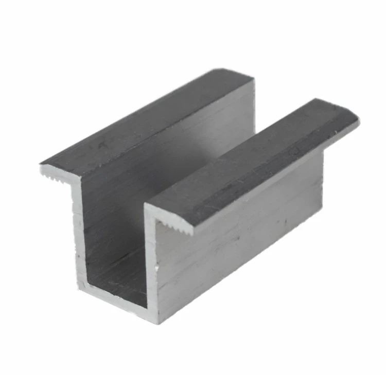 Middle clamp H24 aluminum 6060 hole M8 PV-04-01