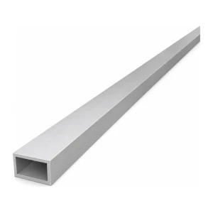 Rectangular aluminium tube 15×25×2 mm – closed profile EN AW-6060, L=2000 mm