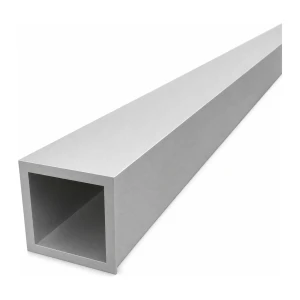 Square aluminium tube 50×50×5 mm – closed profile EN AW-6060, L=2000 mm