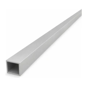 Square aluminium tube 20×20×1.5 mm EN AW-6060 – length 2000 mm