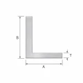 Unequal Aluminium Angle 80×40×2 mm – L-Profile, Length 2000 mm 001-712 (2)