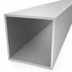Square aluminium tube 100×100×4 mm – closed profile L=2000 mm