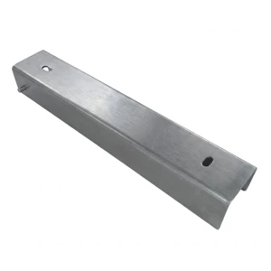 C-channel connector mounting bracket for kerb 300x50 galvanised