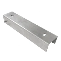 C-channel connector bracket for foundation wall 250x55 galvanised