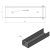 C-channel connector bracket for foundation wall 250x55 galvanised GPV-700-44 (3)