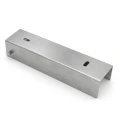 C-channel connector bracket for fence base 200x50 galvanised GPV-700-34 (1)