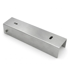 C-channel connector bracket for fence base 200x50 galvanised