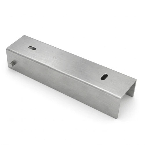 C-channel connector bracket for fence base 200x50 galvanised GPV-700-34 (1)