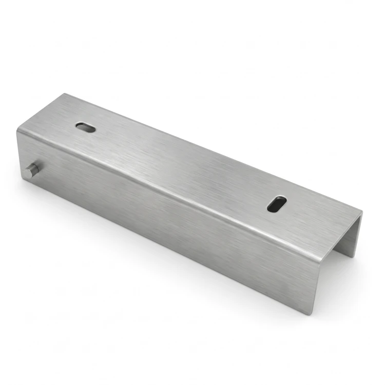 C-channel connector bracket for fence base 200x50 galvanised GPV-700-34 (1)