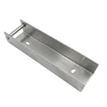 C-channel connector bracket for fence base 200x50 galvanised GPV-700-34 (2)