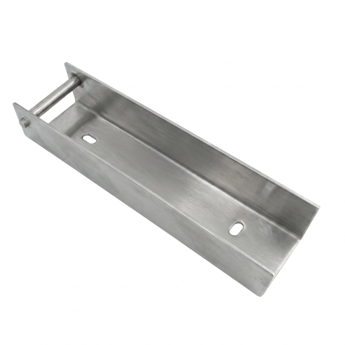 C-channel connector bracket for fence base 200x50 galvanised GPV-700-34 (2)