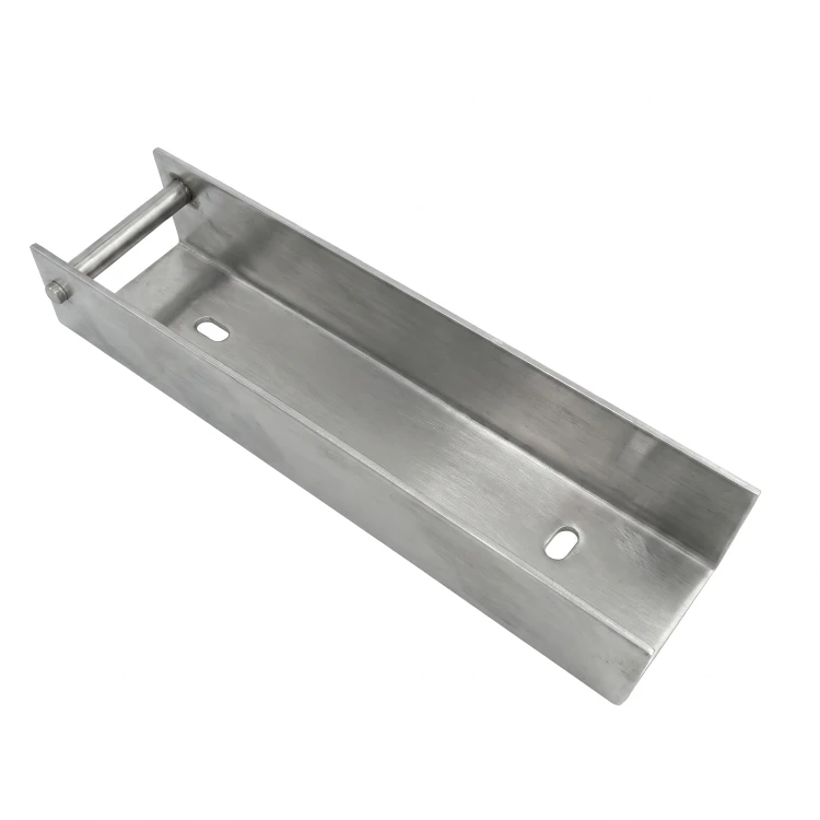 C-channel connector bracket for fence base 200x50 galvanised GPV-700-34 (2)