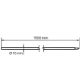 Sectional Earth Rod with Morse Taper Lock fi 16 x 1500 mm – Hot-Dip Galvanised Steel 001-774 (2)