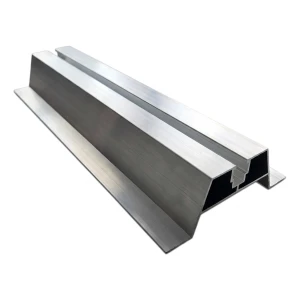 Aluminium Trapezoidal Bridge H40 L330 with 2 mm EPDM Gasket for PV Mounting