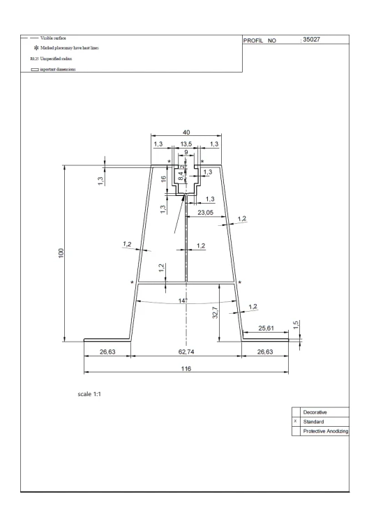 Aluminium Trapezoidal Bracket H100 L330 with 2 mm EPDM Gasket for PV Mounting 001-778 (2)