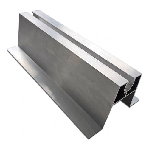 Angled Trapezoidal Mounting Block with EPDM Seal H63 L330 – Aluminium PV Roof Adapter 001-776 (1)