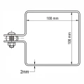 End clamp for fencing panels 100x100 mm black 000-782 (4)