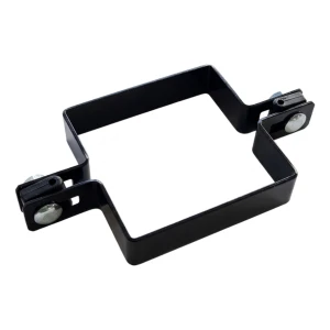 Intermediate fence panel clamp 100x100 mm black