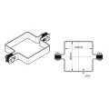 Intermediate fence panel clamp 100x100 mm black 000-778 (4)