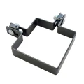 Corner clamp for fence panels 100x100 mm graphite 000-776 (1)