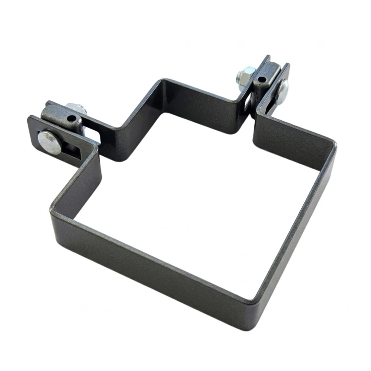 Corner clamp for fence panels 100x100 mm graphite 000-776 (1)